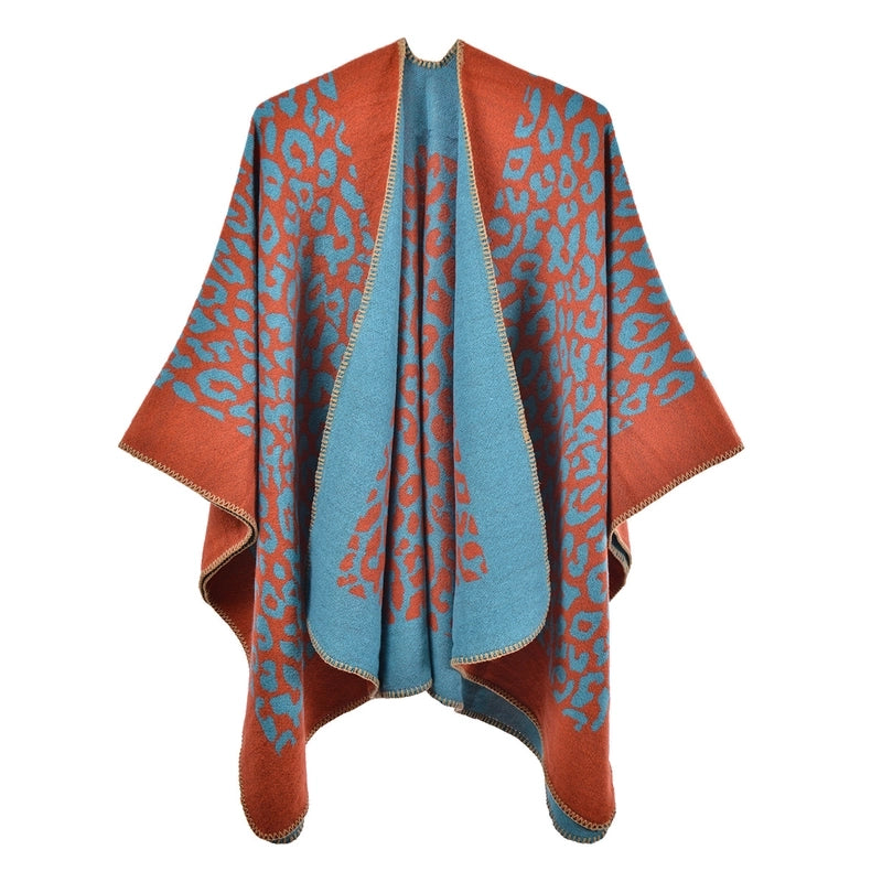 Women's Retro Graffiti Polyester Acrylic Oil Painting Shawl