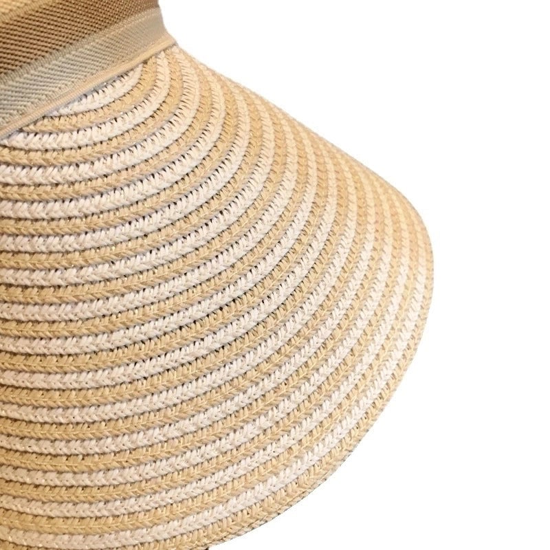 Women's Minimalist Color Block Flat Eaves Sun Hat