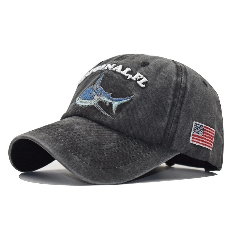 Unisex Vacation Cartoon Embroidery Curved Eaves Baseball Cap