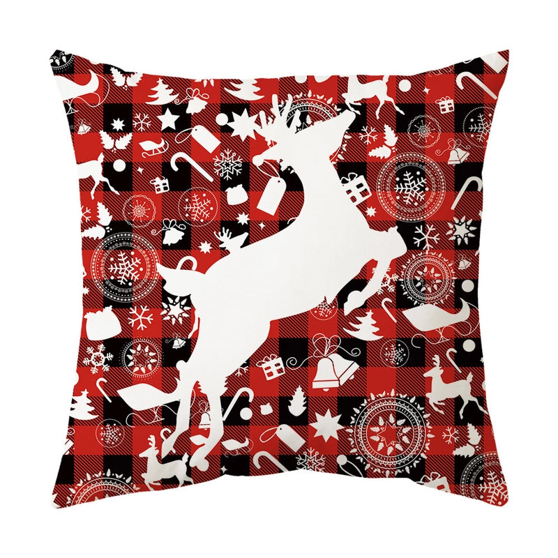 Fashion Christmas Tree Santa Claus Elk Polyester Pillow Cases