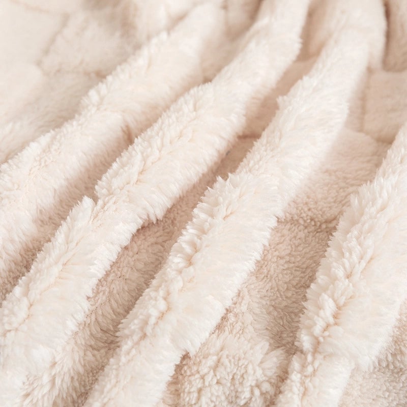 Casual Solid Color Comfortable Cotton Velvet Blanket Bedding