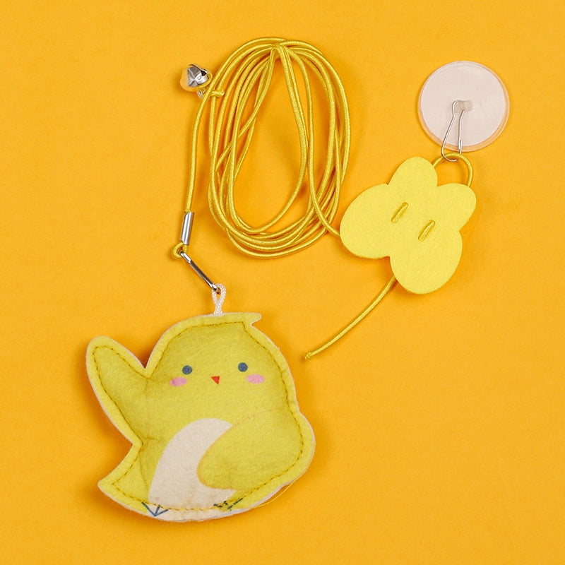 Cat Toy Hanging Door Pet Cat Felt Toy Retractable Catnip Hanging Cat Toy