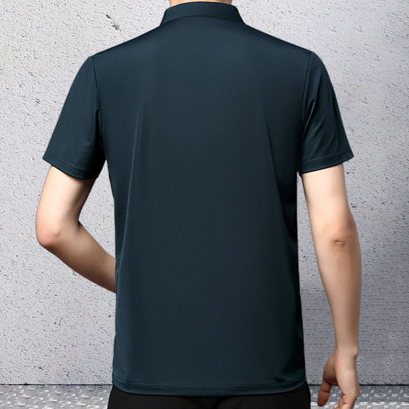 🎁Hot Sale 55% OFF⏳Men’s Casual Lapel Breathable Wrinkle-free T-shirt👔