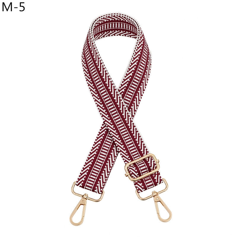 All Seasons Polyester Color Block Bag Strap