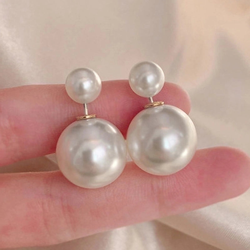 1 Pair Elegant Minimalist Streetwear Flower Bow Knot Plating Inlay Alloy Artificial Pearls Zircon Ear Studs