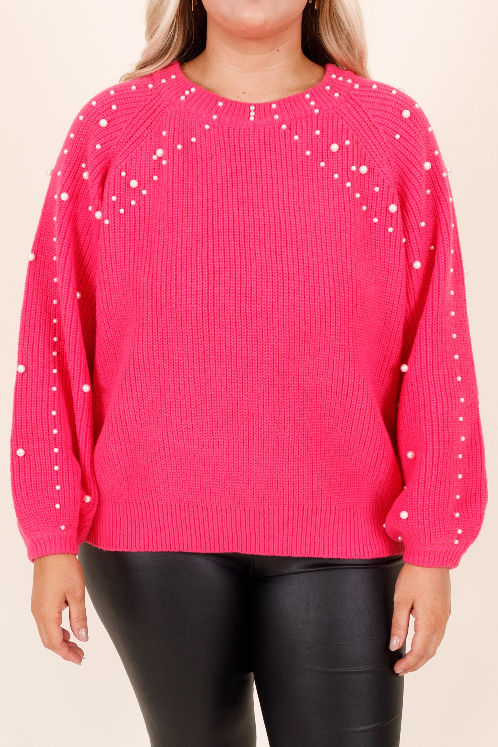 There's A Spark Sweater. Hot Pink