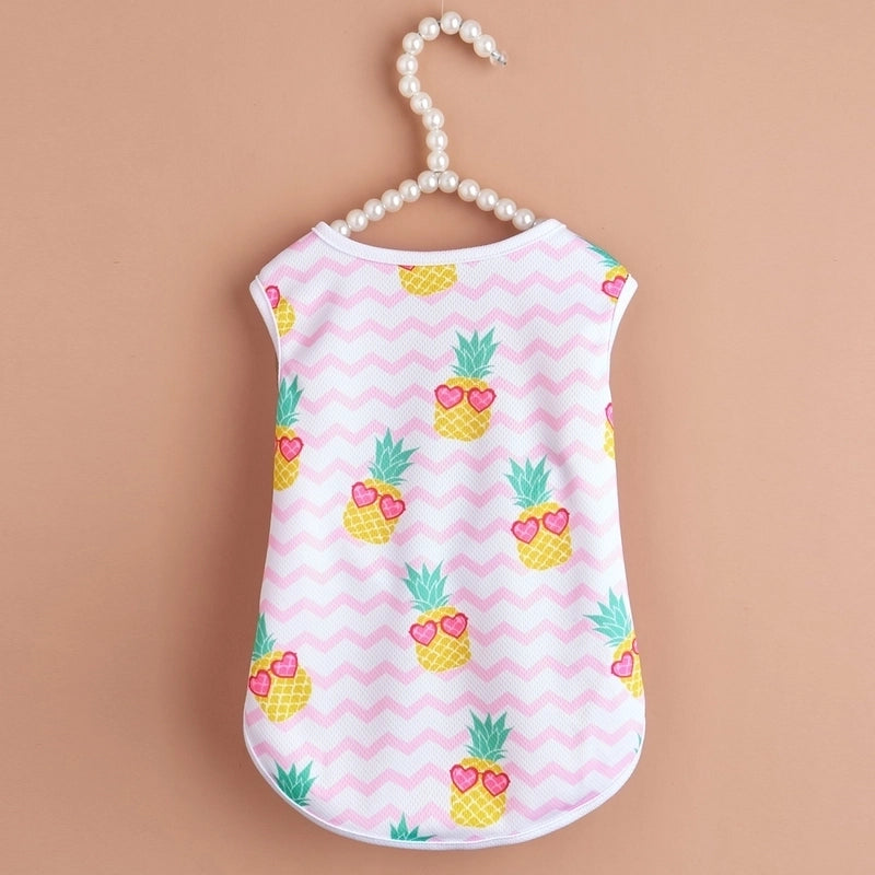 Dog Clothes Summer Pet Clothing Pet Vest Teddy Bulldog Clothes Cat Casual Clothes