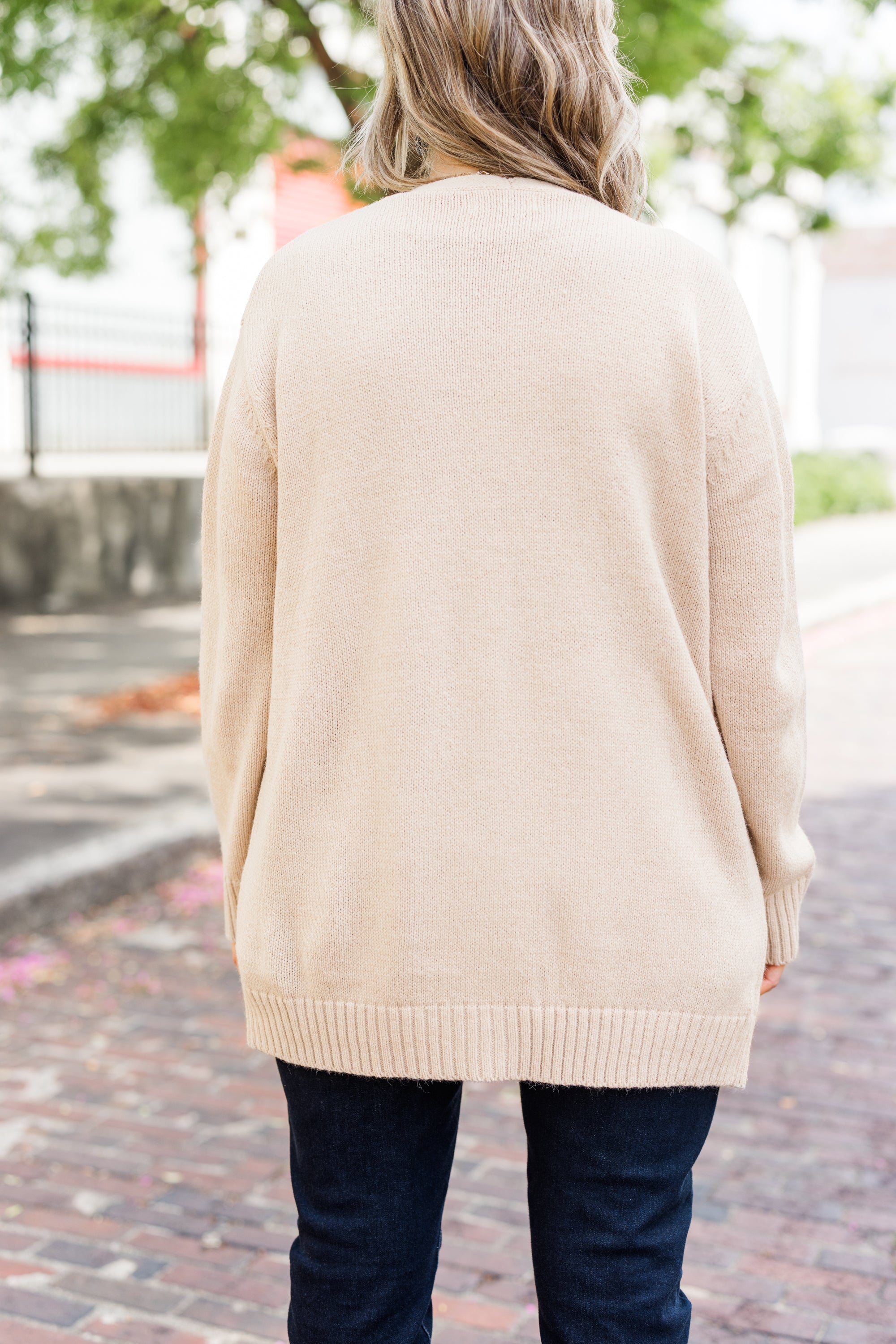 Go Everywhere Cardigan. Heather Beige