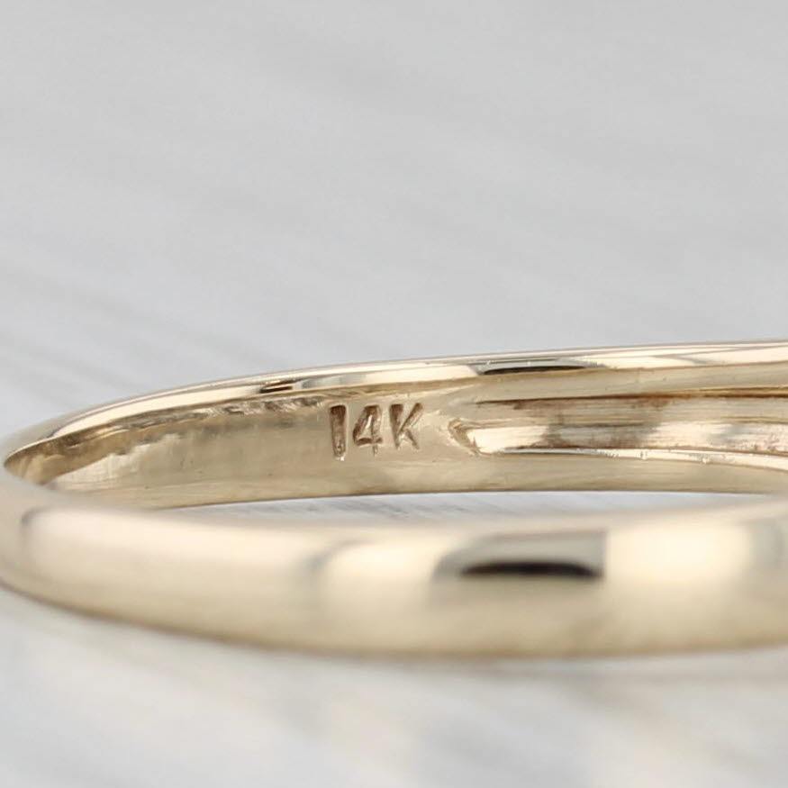 0.40ctw Diamond 2-Row Tiered Ring 14k Gold Size 7 Stackable Anniversary