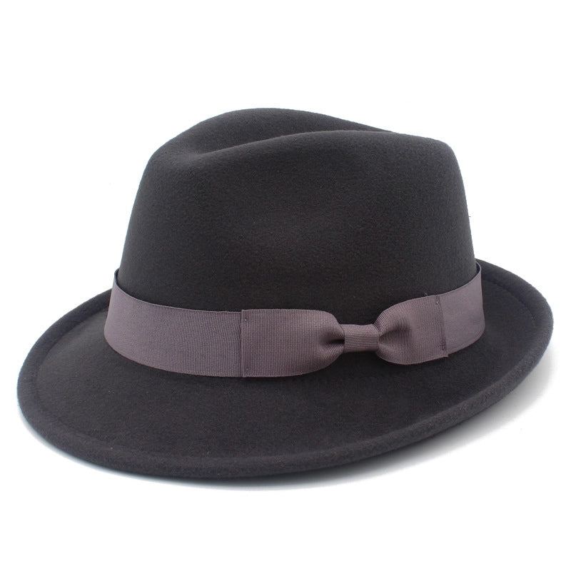 Hot Selling  Jazz Hat Autumn And Winter Fashion Small Bowler Hat Retro Wool Felt Gentleman Hat