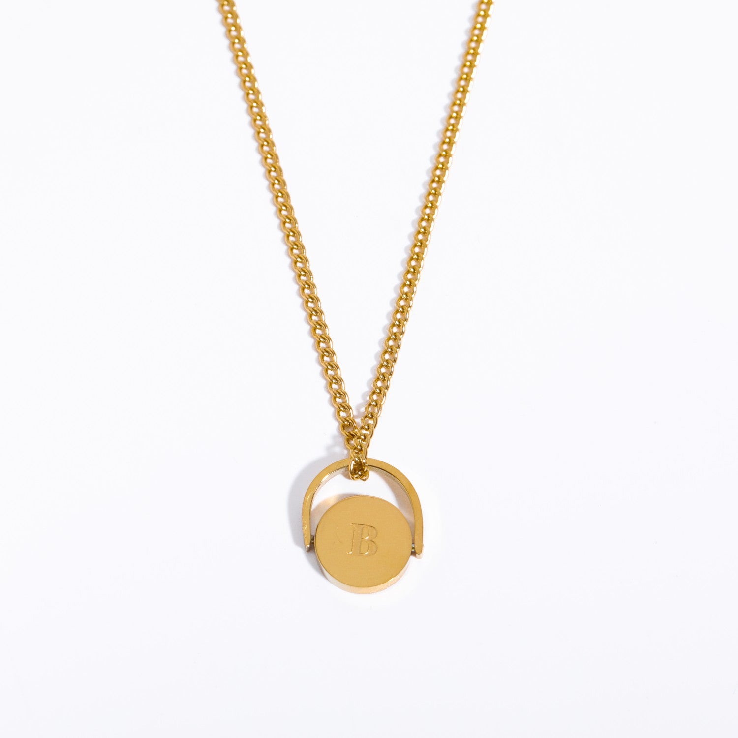 Letter Text Number Titanium Steel Oil Dripping Necklaces