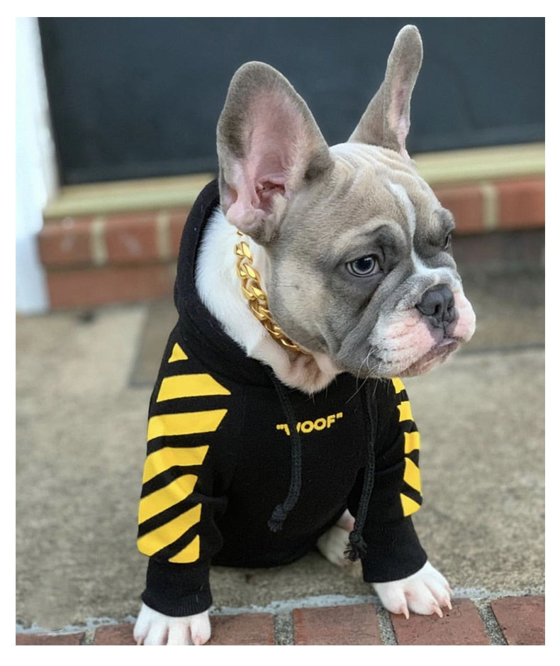 Striped Pattern Dog Hoodie