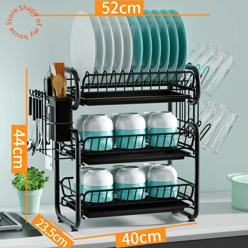 3 TIER DISH DRYING RACK