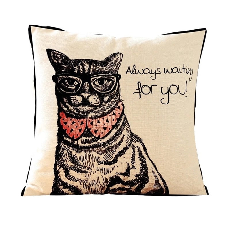 Cute Dog Polyester Pillow Cases Couch & Sofa Decor