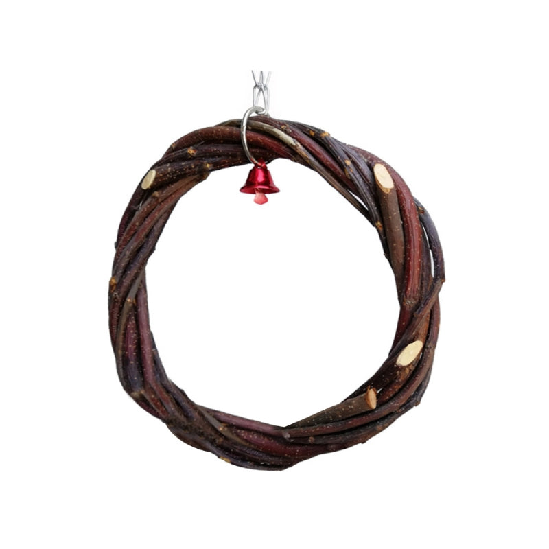 Rattan Hoop Bird Toy