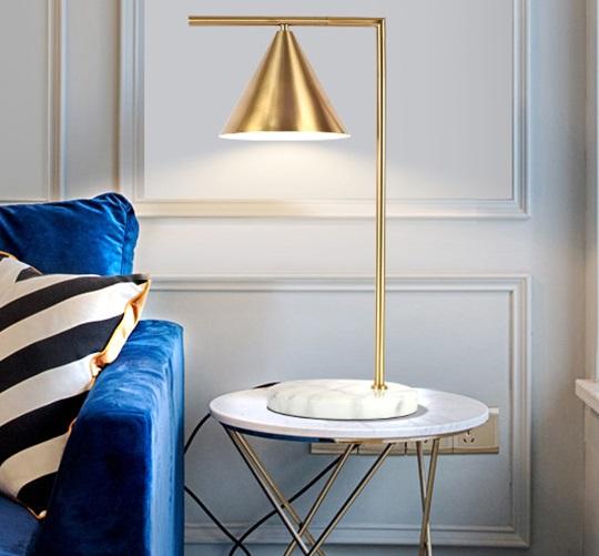 Clarice | Gold x Marble Table Lamp