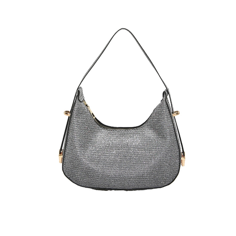 Women's Medium Pu Leather Solid Color Streetwear Zipper Underarm Bag