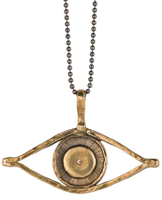 Evil Eye Necklace - Silver or Bronze