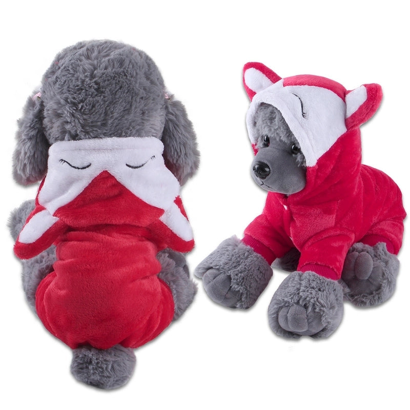 Casual Cute Coral Fleece Animal Pet Clothing