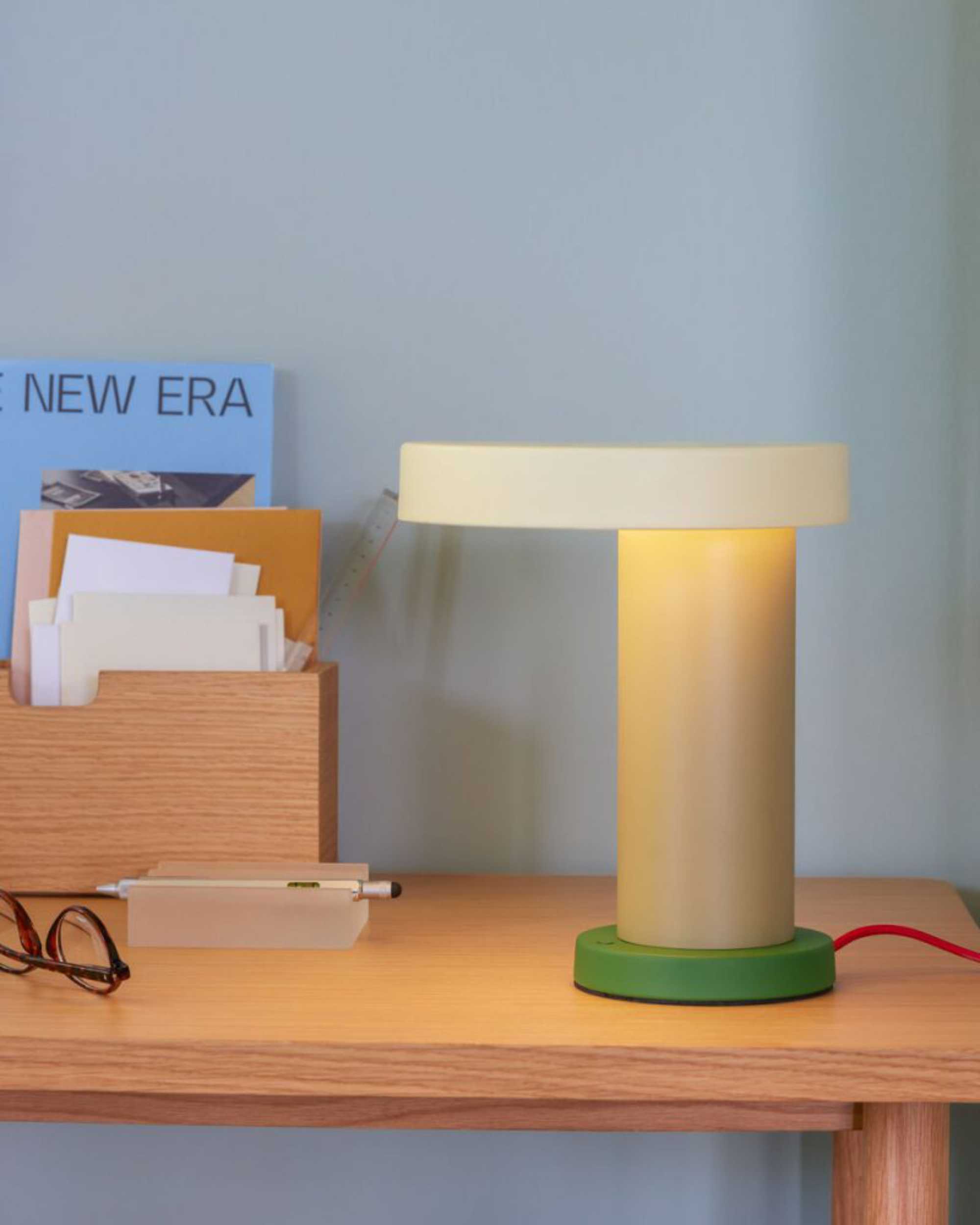 Hubsch Interior Magic Table Lamp. Green Olive