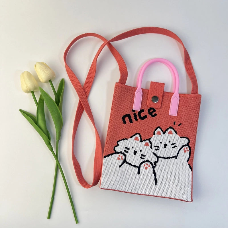 Women's Polyester Color Block Vintage Style Classic Style Square Magnetic Buckle Shoulder Bag
