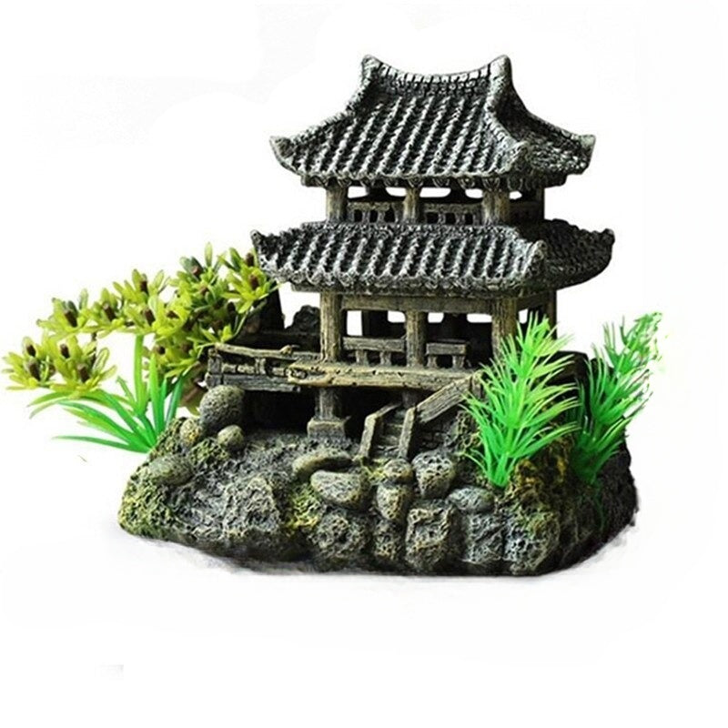 Resin House Betta Cave Ornament For Aquarium