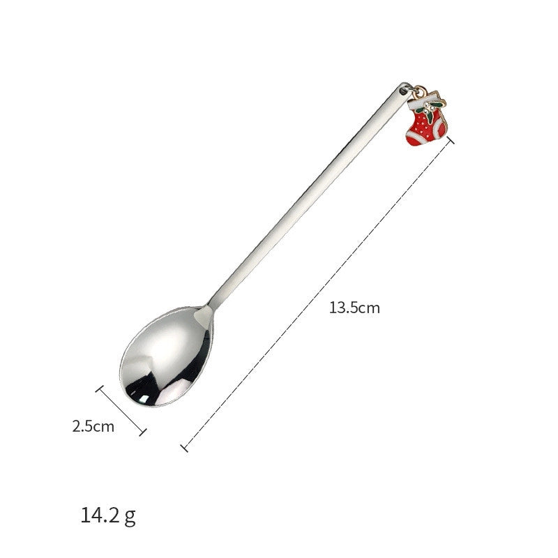 Christmas Christmas Christmas Tree Santa Claus Elk Stainless Steel Tableware