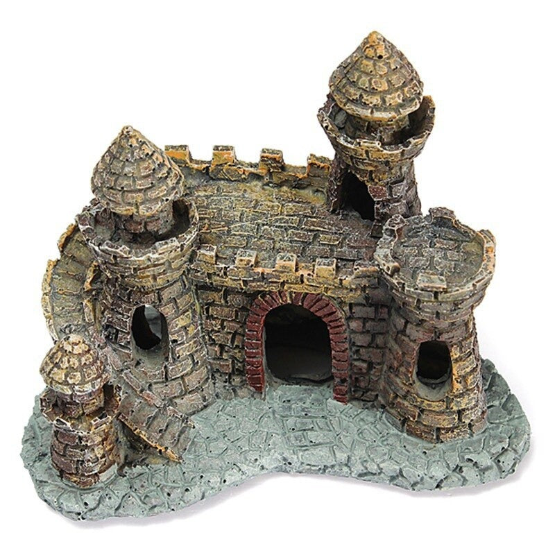 Resin Cartoon Castle Ornament For Aquarium