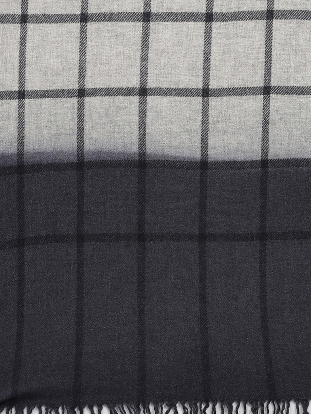 Women Grey Check Stole