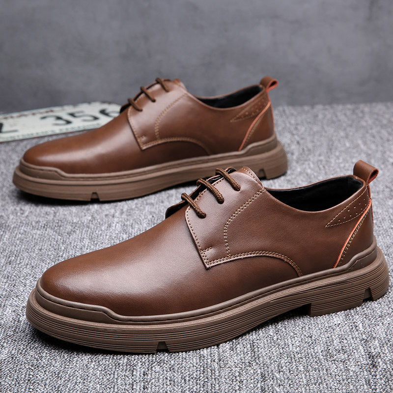 Men's Leather Low-Top Casual Shoes