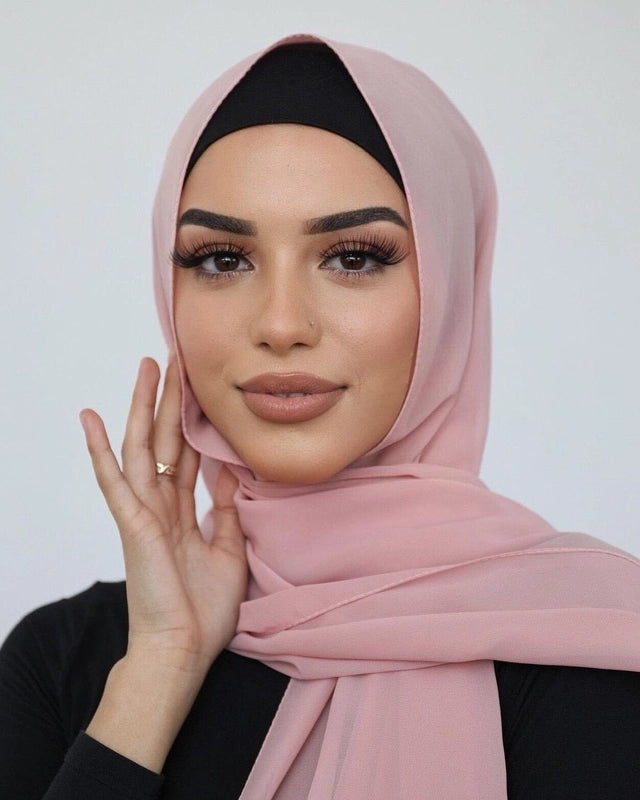Women's Minimalist Solid Color Chiffon Scarf