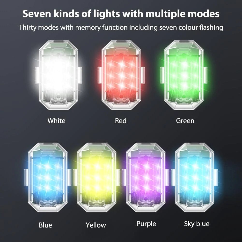 Multipurpose LED strobe warning light for protection