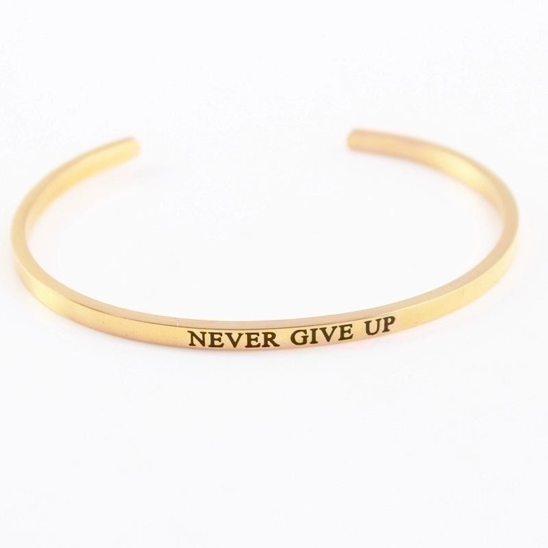 2 Pieces Casual Minimalist Letter 304 Stainless Steel Stainless Steel Bracelets In Bulk