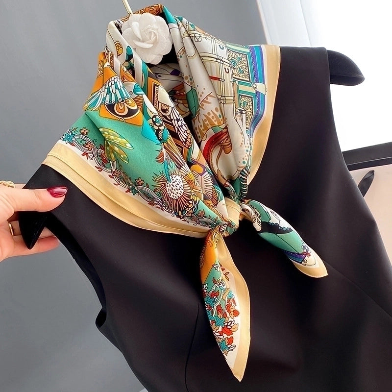 Women's Elegant Animal Silk Silk Scarf