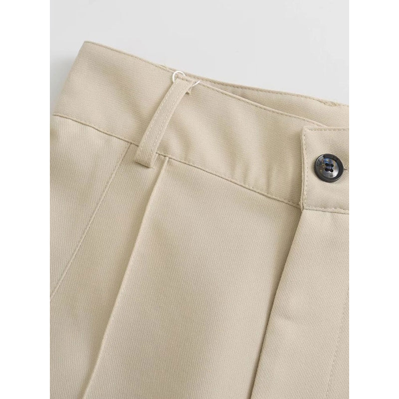 Office Wear High Waist Straight Pants For Women