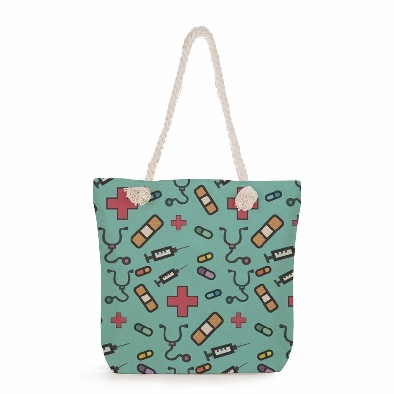 Women's Classic Style Nurse Canvas Shopping Bags