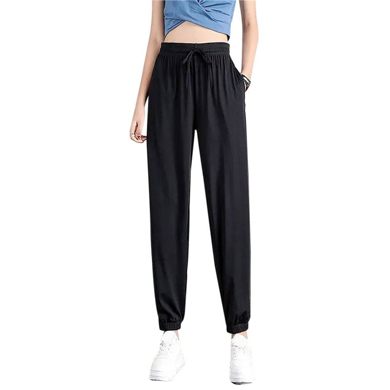 Women's Loose Wide Leg Bunched Feet Sweatpants