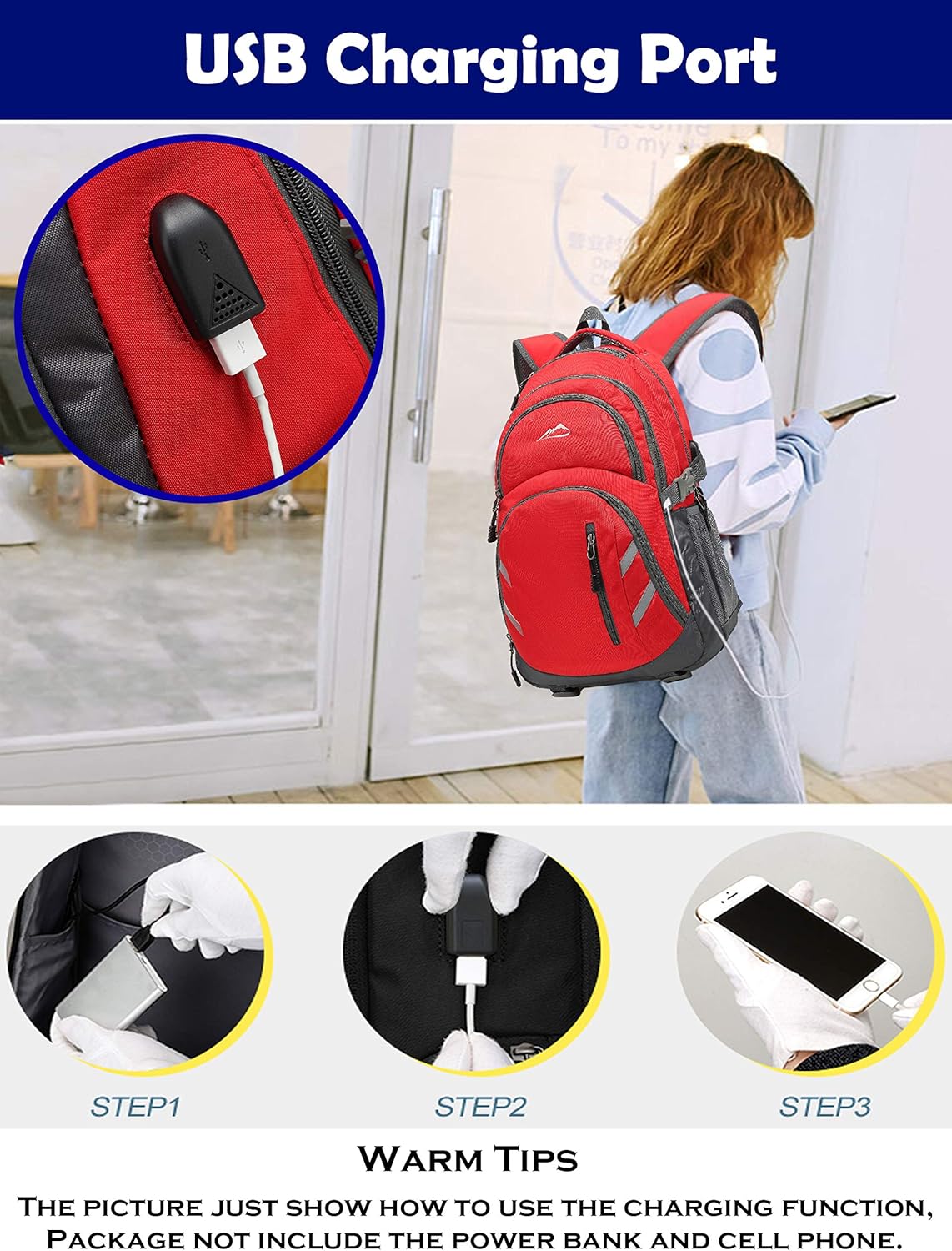 ProEtrade Backpack Bookbag for College Laptop Travel,Fit Laptop Up to 15.6 inch with USB Charging Port Multi Compartment Anti theft, Gift for Women Men (Galaxy)