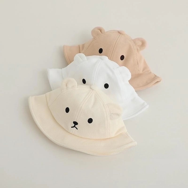 Girl's Minimalist Color Block Printing Bucket Hat