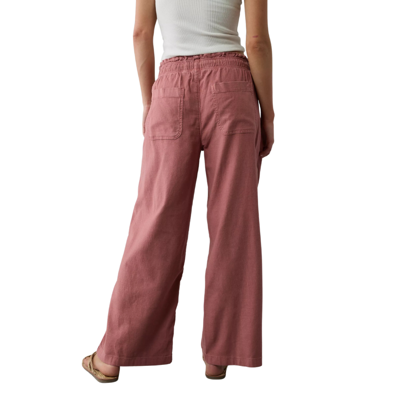 Dreamy Drape Linen Blend Pull On Pant
