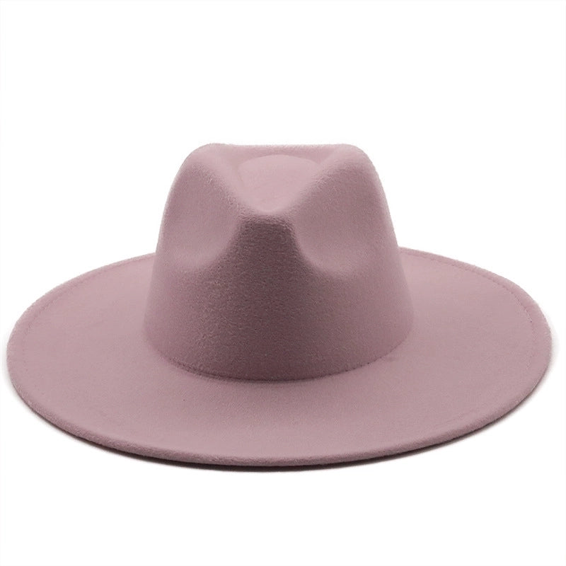 Retro Brim Big Brim Autumn And Winter Wool Top Hat