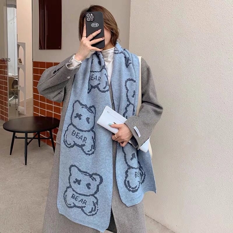 Women's Minimalist Commute Color Block Polyester Scarf
