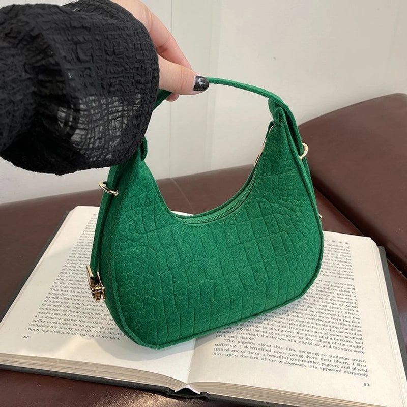 Women's Medium Polyester Solid Color Classic Style Streetwear Sewing Thread Square Zipper Handbag