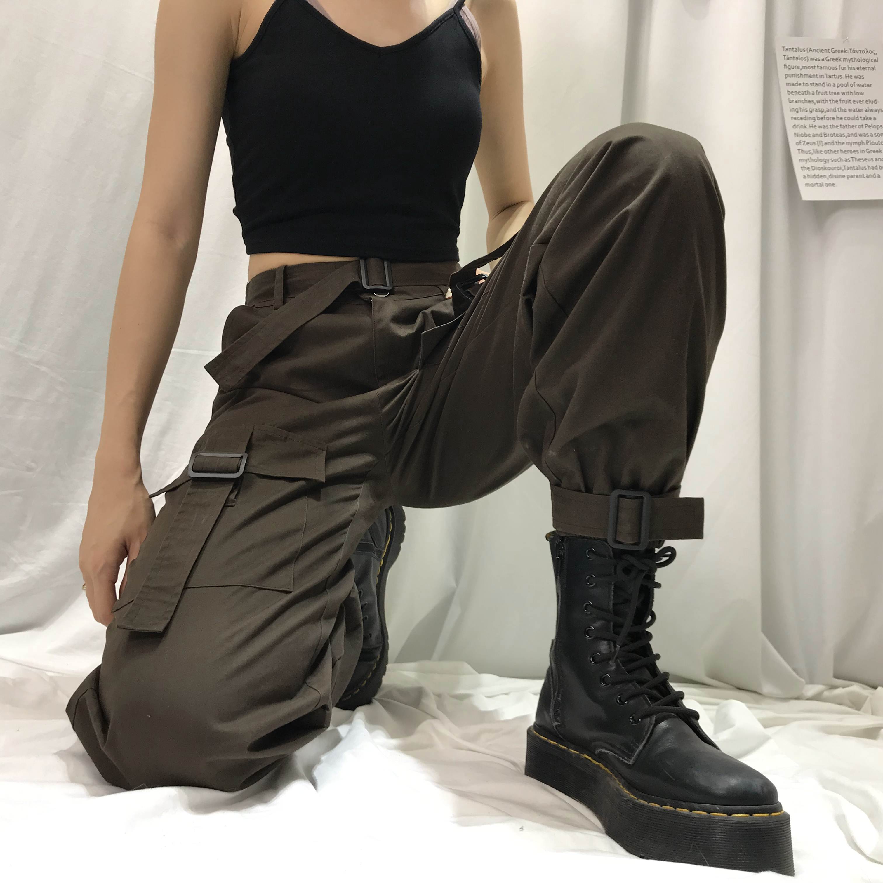 Ulzzang tooling pants KF9541