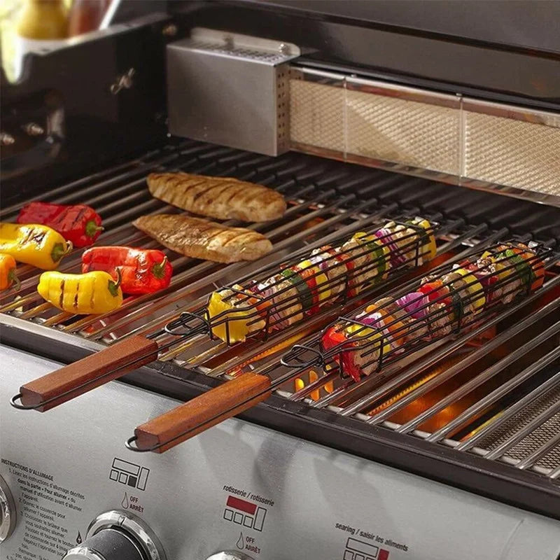 Reusable Kabob Grill Baskets