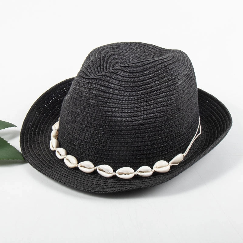 Women's Vacation Classic Style Geometric Curved Eaves Sun Hat Straw Hat
