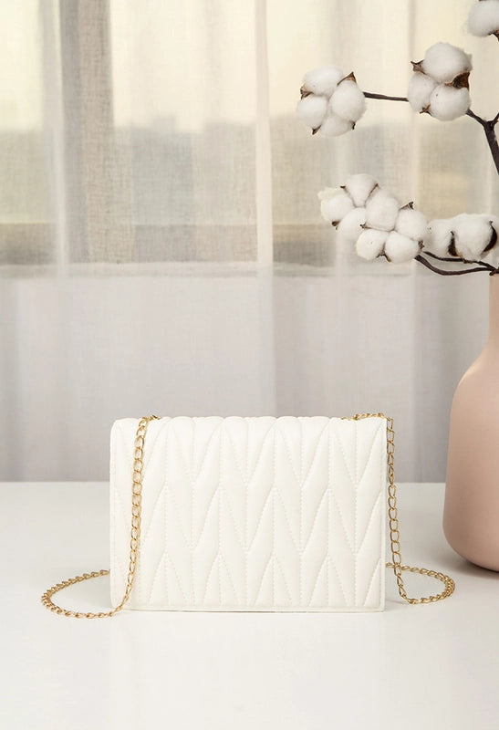 Medium Pu Leather Square Bag