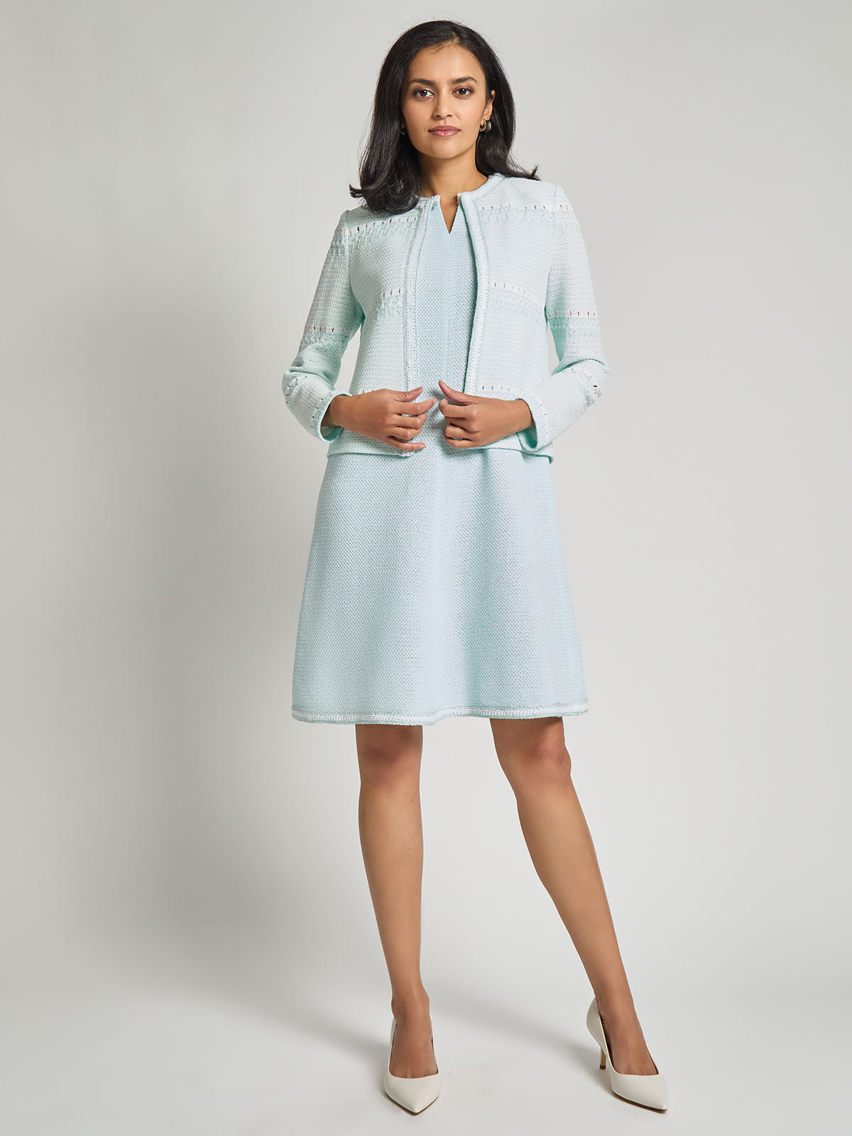 Heritage Crochet Knit Jacket - Modern Fit