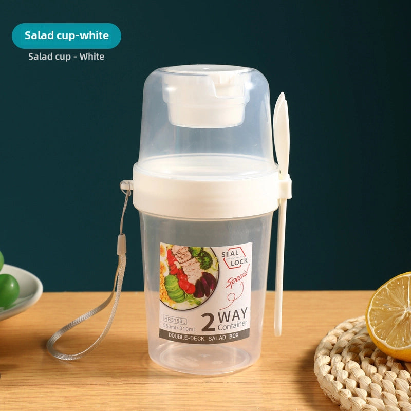 Net Red Salad Cup Light Food Fat Reduction Portable Cup Fruit Oatmeal Yogurt Cup Breakfast Salad Cup Fitness Salad Cup