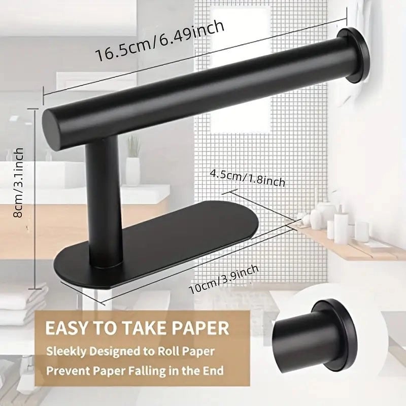 Casual Solid Color Stainless Steel Tissue Holder